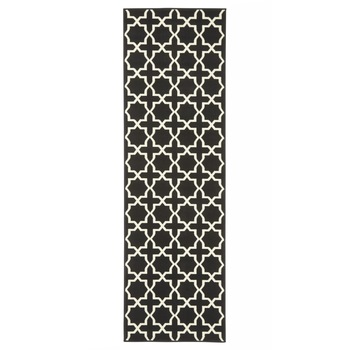 Covor Modern & Geometric Basic, Negru, 80x350, C449-470210 Covor Modern & Geometric Basic, Negru, 80x350, C449-470210