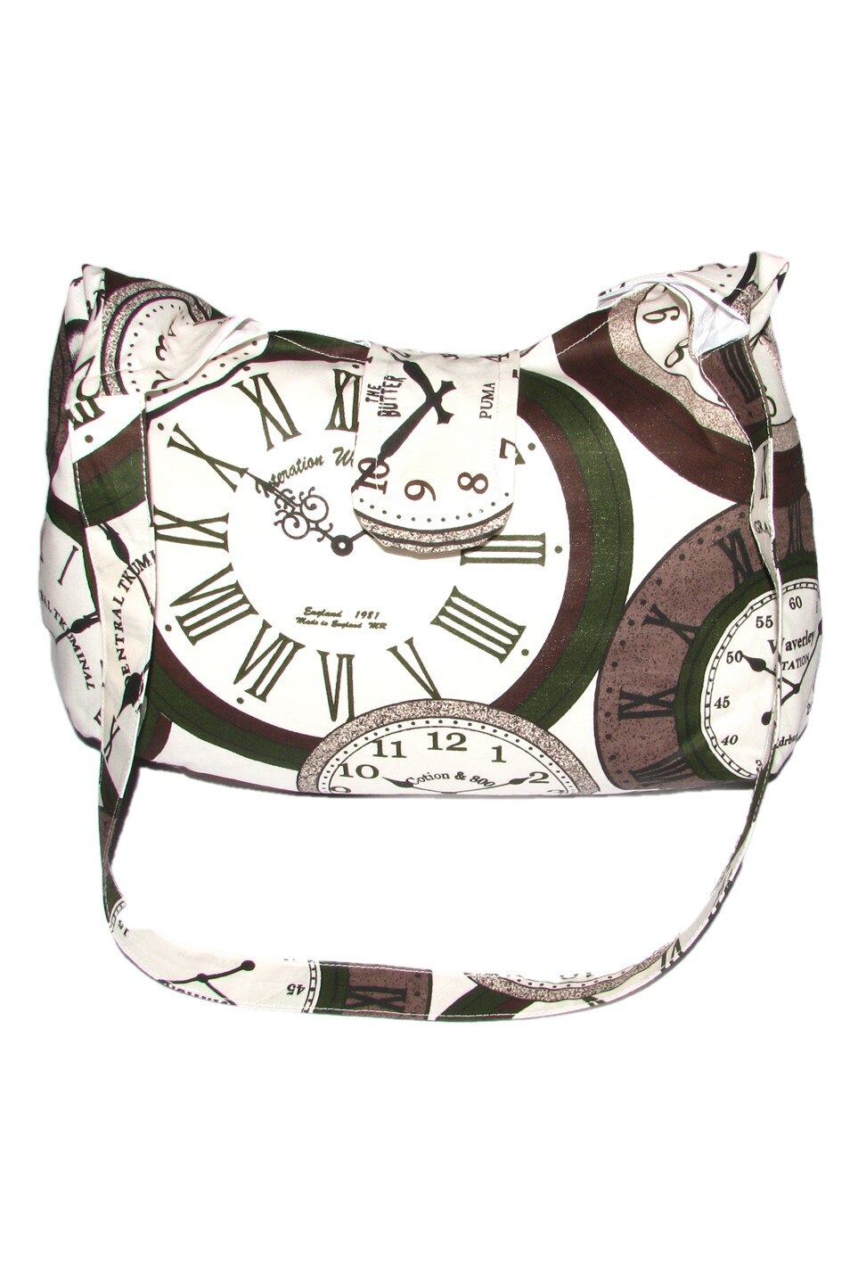 Geanta bumbac Tote Bag cu motive ceasuri