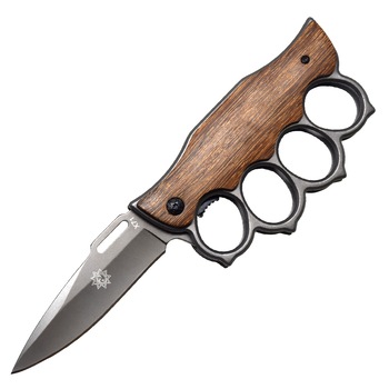 Cutit briceag tip pumnal, rozeta box cu insertii lemn, model Premium, Pufo Cutit briceag tip pumnal, rozeta box cu insertii lemn, model Premium, Pufo