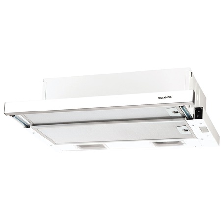 Hota incorporabila telescopica Dominox DTC 662 WH/X, Putere de absorbtie 310 mc/h, 1 motor, Iluminare LED, Inox