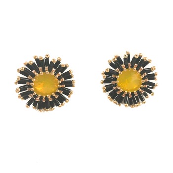 cercei rotunzi galbeni in forma de floare handmade cu cristale swarovski love fantasy imagen 11_0_
0