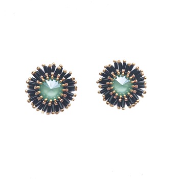 cercei rotunzi verde menta in forma de floare handmade cu cristale swarovski love fantasy imagen 15_0_
0