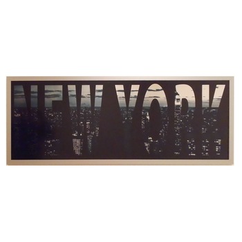 Tablou sticla cu rama New York 145 cm x 54.5 cm x 1.5 cm Tablou sticla cu rama New York 145 cm x 54.5 cm x 1.5 cm