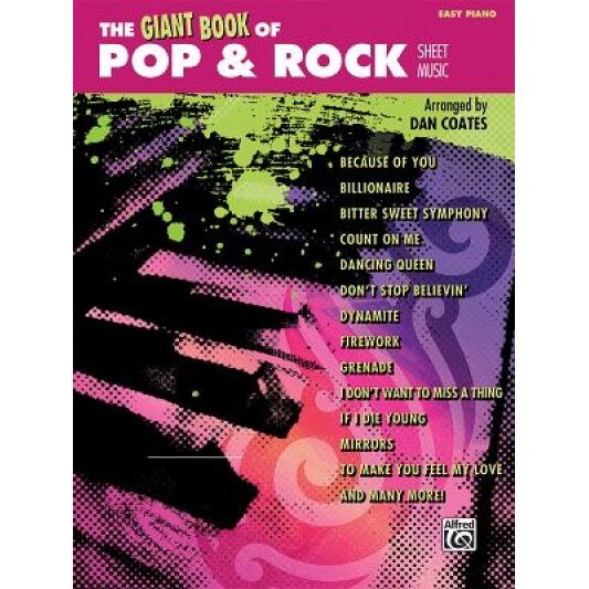 The Giant Book Of Pop Rock Sheet Music Easy Piano Dan Coates Composer Emag Ro