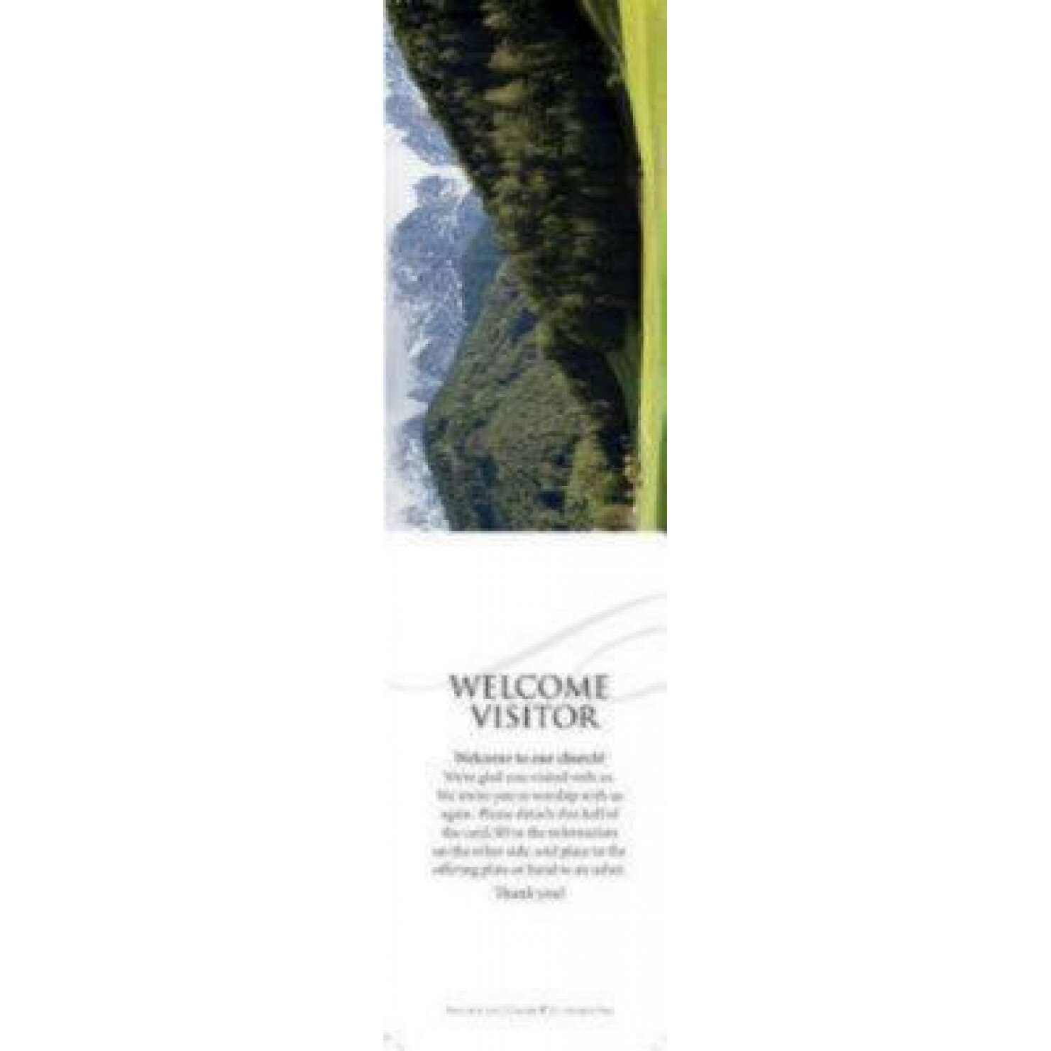 Welcome Visitor Fold-Out Card (Package of 25),