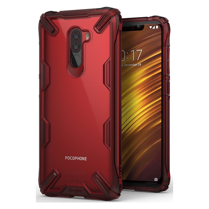 Ringke Fusion X Durable кейс за Xiaomi Pocophone F1 Red , Червен