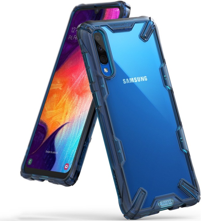 Ringke Fusion X Durable кейс за Samsung Galaxy A50 Blue , Син