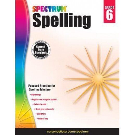 Spectrum Spelling, Grade 6, Spectrum (Compiled by)