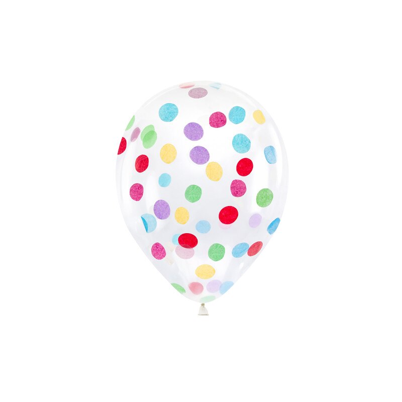 Set 6 Baloane cu Confetti, 30 cm