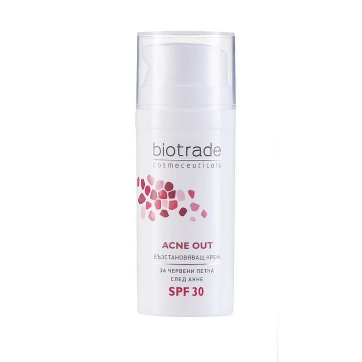 Възстановяващ крем при петна от акне, Acne Out Repair Cream SPF 30, 30 мл