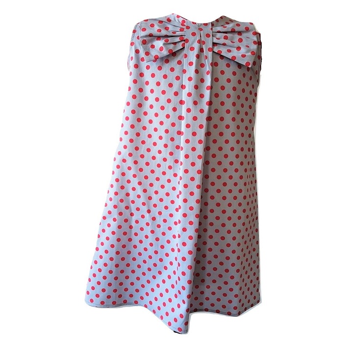 Rochie buline roz, bumbac 100%, gri cu roz, alteio kids collection, 3-4 ani