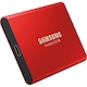 Външен SSD Samsung T5, Преносим, 500GB, USB 3.1, Червен