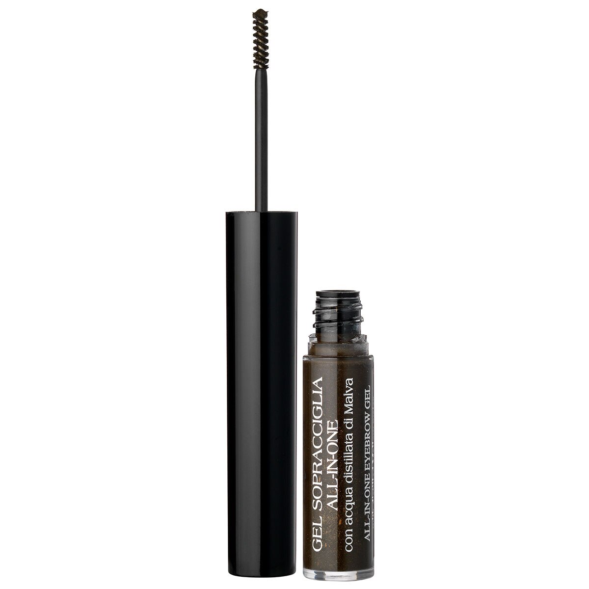 Gel colorat pentru sprancene, maro inchis, Bottega Verde
