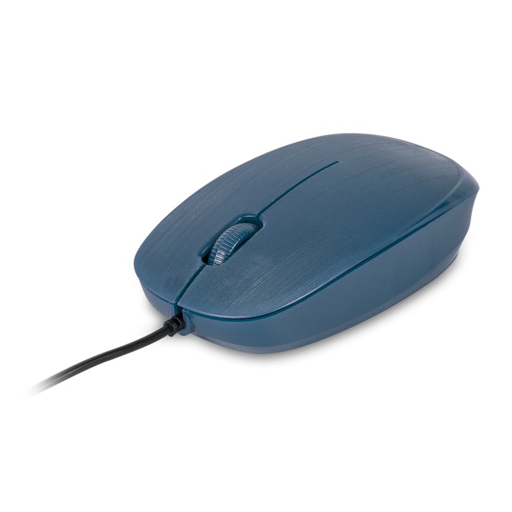 Mouse USB 1000 dpi albastru, NGS