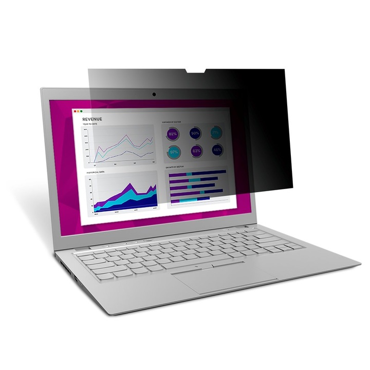 Filtru de confidentialitate, 3M, 60 de grade, pentru Microsoft Surface Pro 6, 12.3 inch