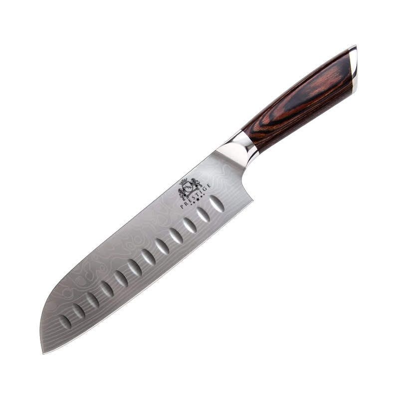 Cutit de bucatarie santoku profesional MRK PRESTIGE din otel german, cu lama de 17 cm