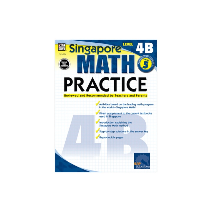 Singapore Math Practice, Level 4B Grade 5