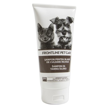 Sampon Frontline pentru blana neagra, pentru pisici si caini, flacon 200ml Sampon Frontline pentru blana neagra, pentru pisici si caini, flacon 200ml