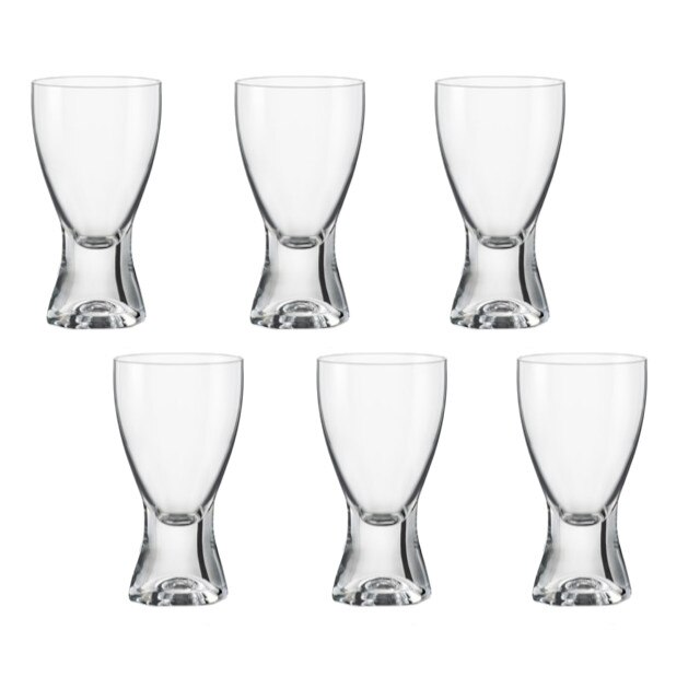 Set 6 pahare BOHEMIA CRISTAL SAMBA pentru vin alb 200ml