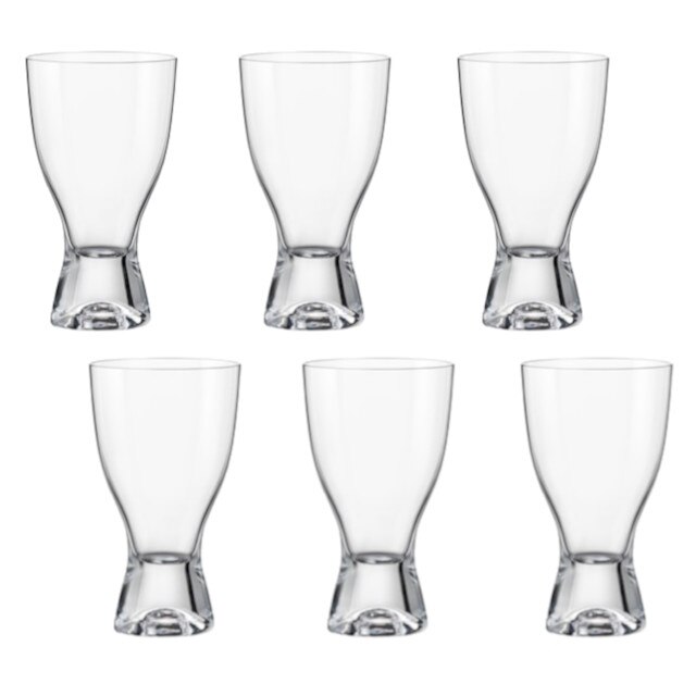 Set 6 pahare BOHEMIA CRISTAL SAMBA pentru vin rosu 320ml
