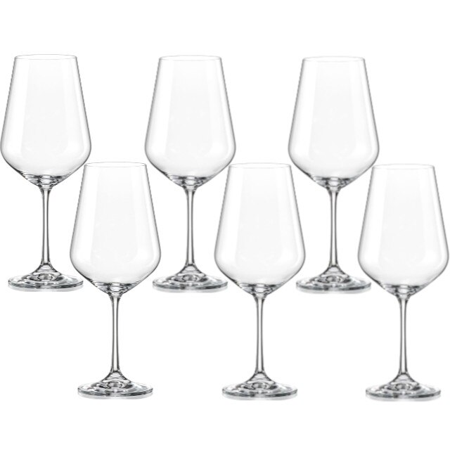 Set 6 pahare BOHEMIA CRISTAL SIESTA pentru vin rosu 300ml
