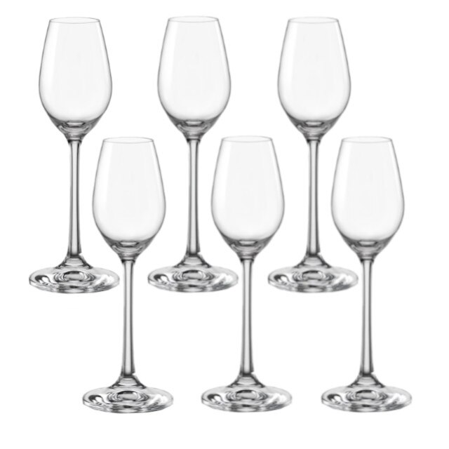 Set 6 pahare BOHEMIA CRISTAL VIOLA 60ml