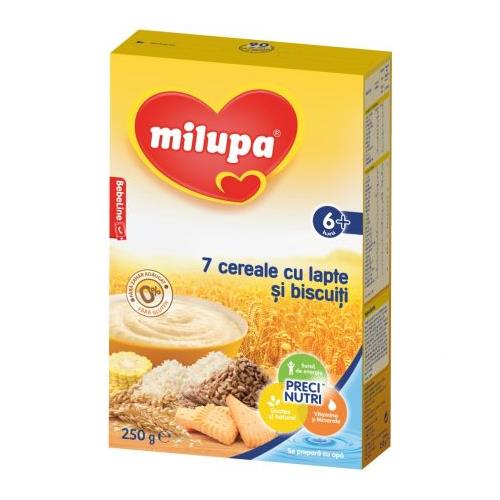 Cereale Milupa 7 Cu Lapte Si Biscuiti 250 G De La 6 Luni Emag Ro