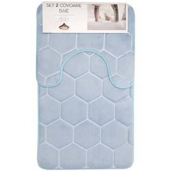 Set 2 covoare baie Casa Plastor, Honey, 75x45 cm, bleu Set 2 covoare baie Casa Plastor, Honey, 75x45 cm, bleu