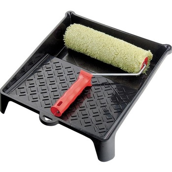 Set, trafalet 250 mm, fibre 18 mm, D 40 mm, poliacril, vas pentru vopsit 330x350 mm, MTX Set, trafalet 250 mm, fibre 18 mm, D 40 mm, poliacril, vas pentru vopsit 330x350 mm, MTX