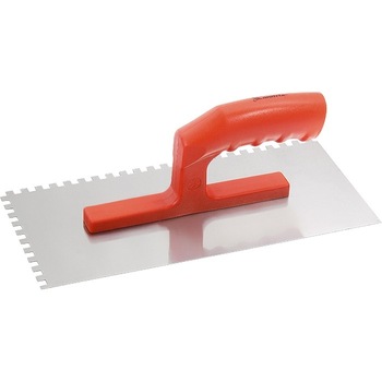 Gletiera, otel, 280 x 130 mm, lustruire - oglinda, maner din plastic, dinti 6 x 6 mm, MTX MASTER Gletiera, otel, 280 x 130 mm, lustruire - oglinda, maner din plastic, dinti 6 x 6 mm, MTX MASTER