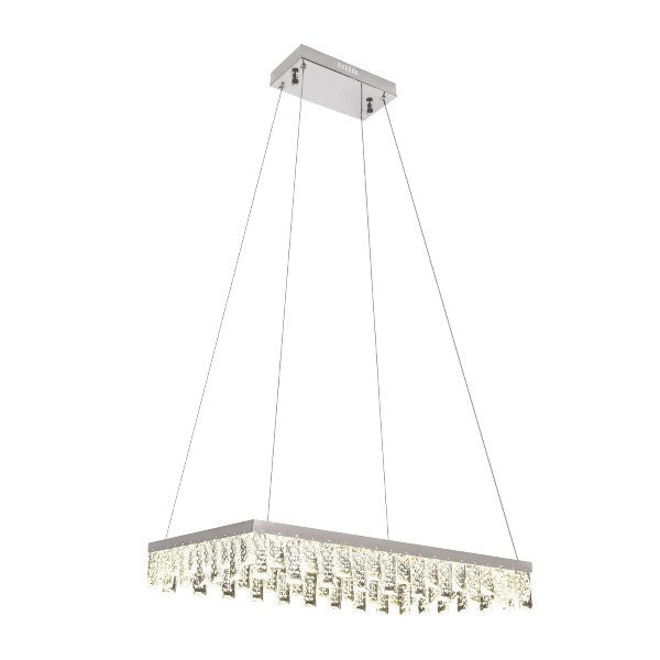 Lustra , Candelabru led 32W ,Crom ,Lumina Naturala , 960lm , IP20