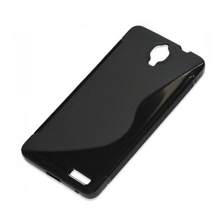 Силиконов гръб Omni S Line за Alcatel Idol OT6030, Черен