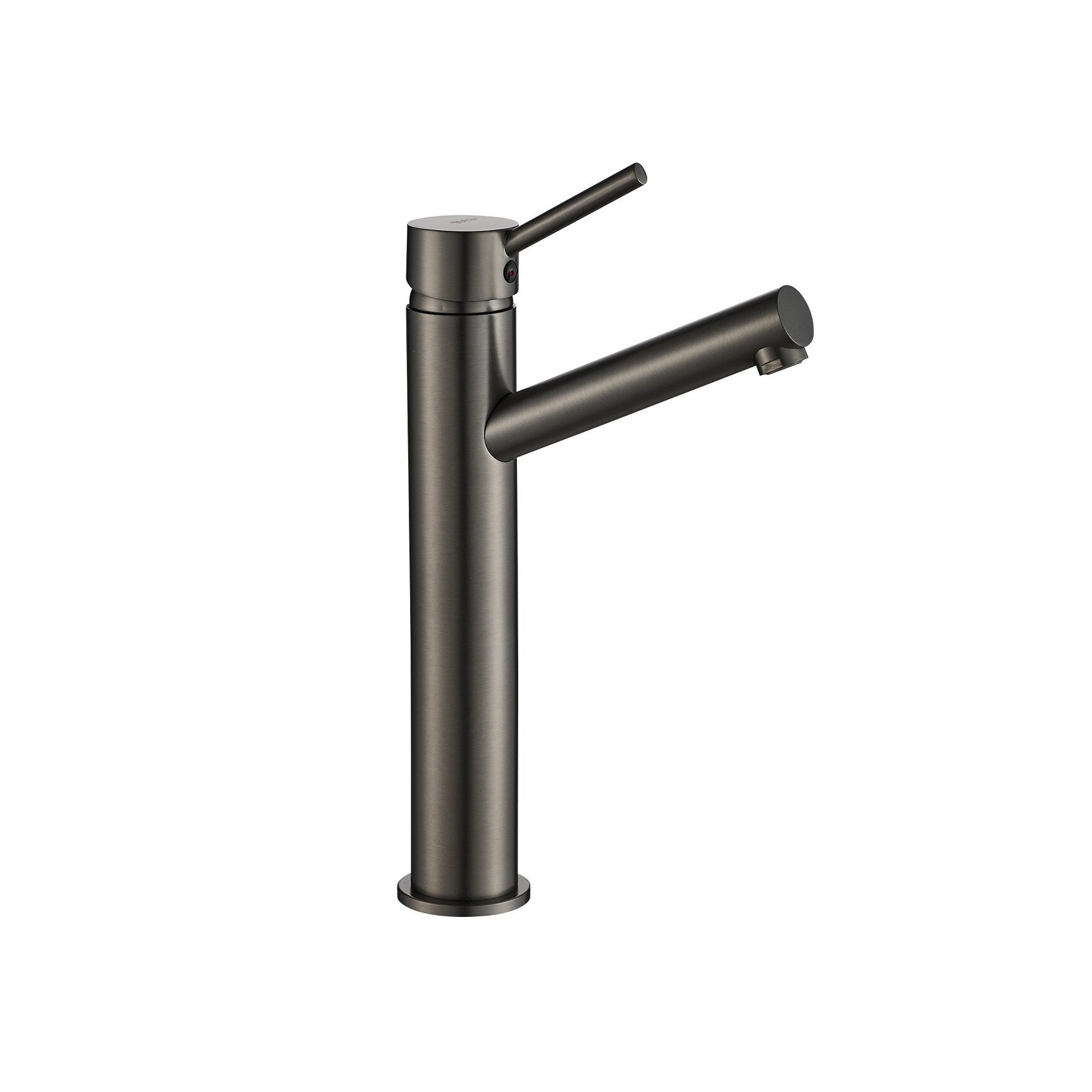 Baterie lavoar EGO Lumi High Grey Mat, montaj pe blat, perlator, finisaj grey mat