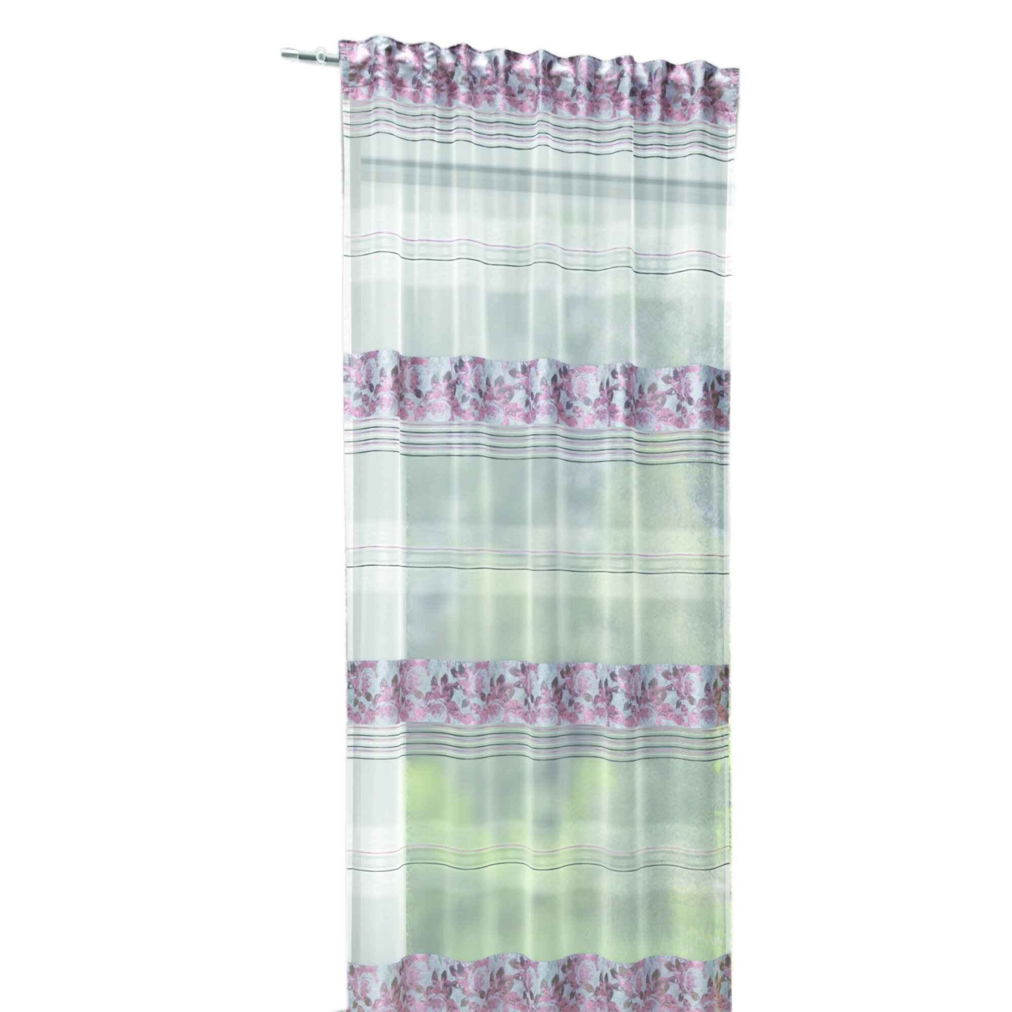 Perdea cu brideLiliana roz 245x140