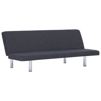 Canapea extensibila, vidaXL, Cadru lemn, Gri inchis, 168 x 76 x 66 cm Canapea extensibila, vidaXL, Cadru lemn, Gri inchis, 168 x 76 x 66 cm