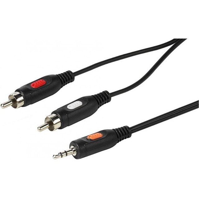 Cablu audio, 1xjack 3.5mm, 2xRCA, 2.5m, Vivanco