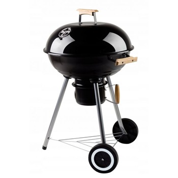 Gratar Rotund cu Capac, suport pentru cenusa si manere din lemn, diametru grill 44 cm Gratar Rotund cu Capac, suport pentru cenusa si manere din lemn, diametru grill 44 cm