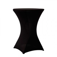 husa stretch pentru masa cocktail material elastic rezistent culoare  negru imagen 15_0_
0