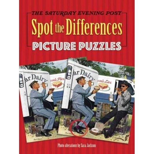 The Saturday Evening Post Spot the Difference Picture Puzzles, Sara Jackson (Author)