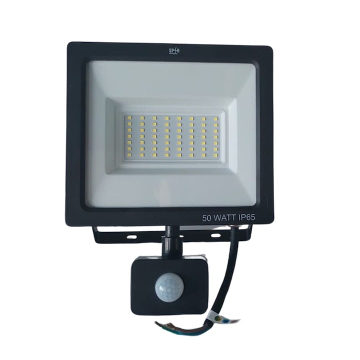 Proiector Led SMD Galaxy cu Senzor de Miscare, 50W=250W, 6000K, lumina rece