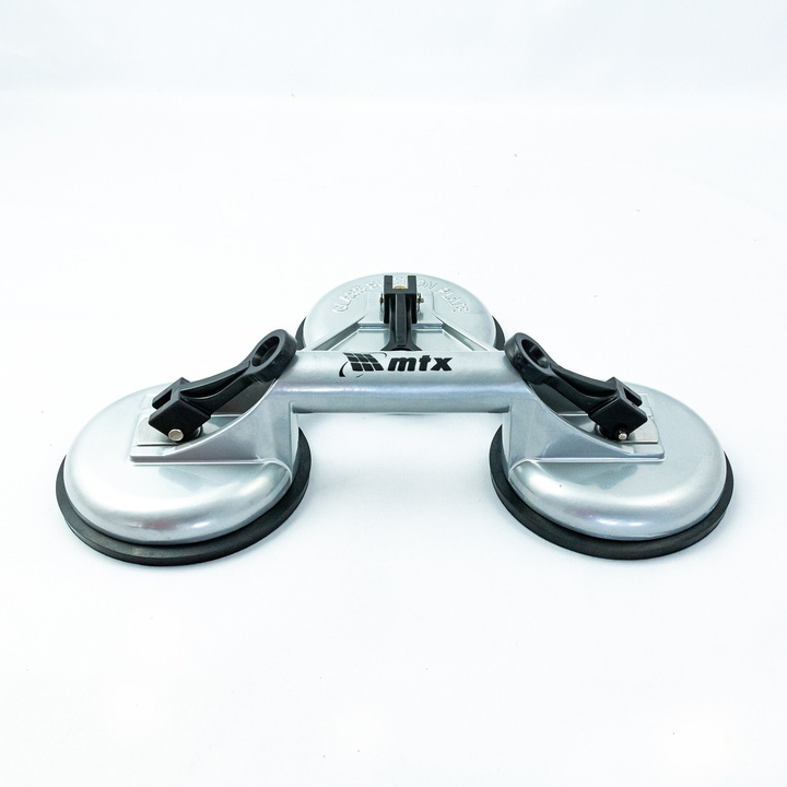 Ventuza tripla pentru geamuri, vacuum, din aluminiu, MTX