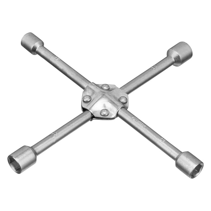 Cheie cruce pentru roti, 17 x 19 x 21 mm x 22 mm, armat, grosime de 16 mm, MTX PROFESSIONAL