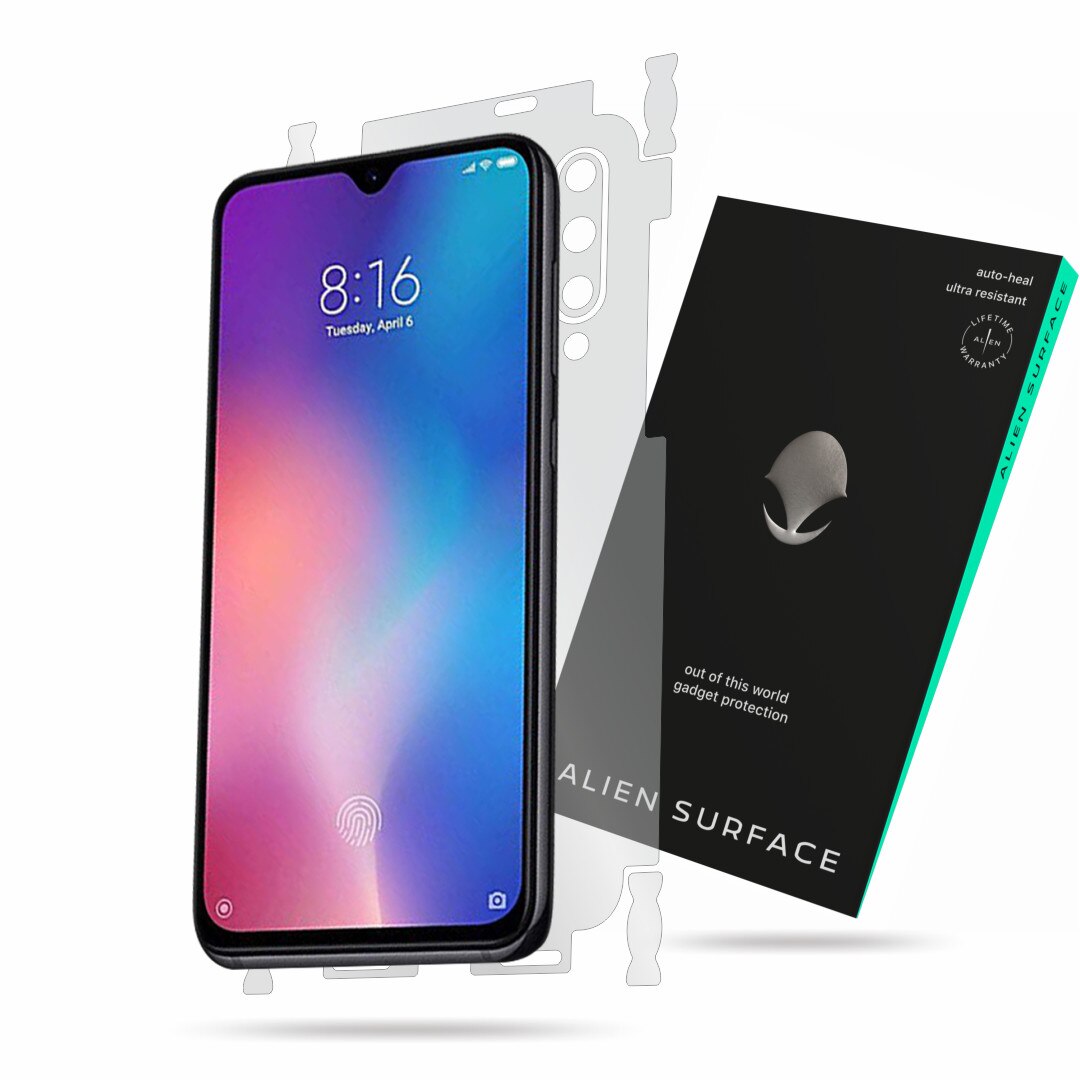 Folie Alien Surface, Xiaomi Mi 9, protectie spate, laterale