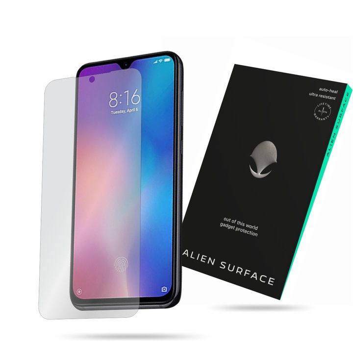 Alien Surface, Xiaomi Mi 9, képernyővédő fólia