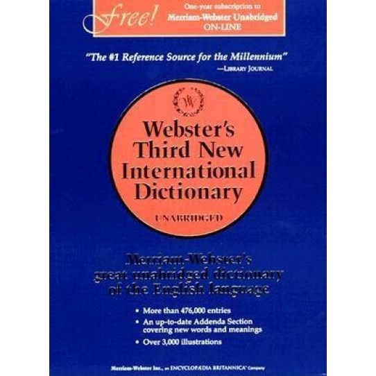 Webster's Third New International Dictionary, Unabridged,