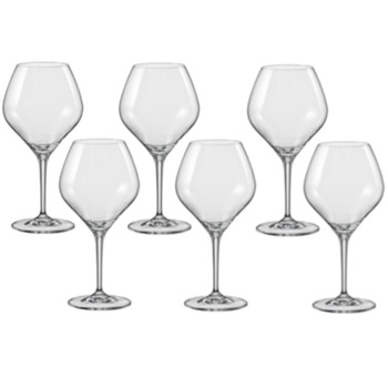 Set 6 pahare BOHEMIA CRISTAL AMOROSO vin rosu 450ml Set 6 pahare BOHEMIA CRISTAL AMOROSO vin rosu 450ml