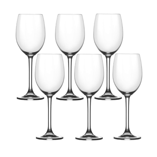 Set 6 pahare BOHEMIA CRISTAL FLAMENCO vin alb 305ml