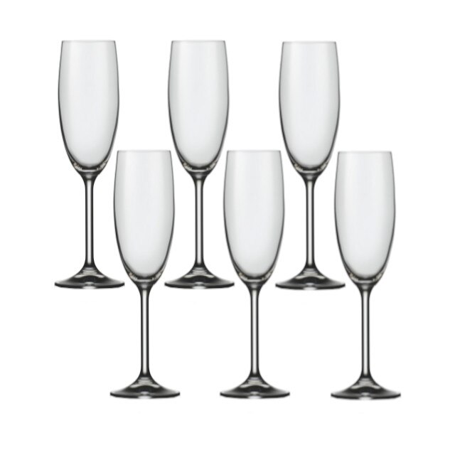 Set 6 pahare BOHEMIA CRISTAL HARMONY pentru sampanie 180ml