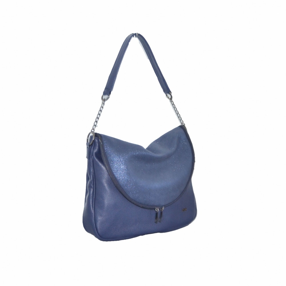 Geanta dama,Zea,piele naturala,blue sidef