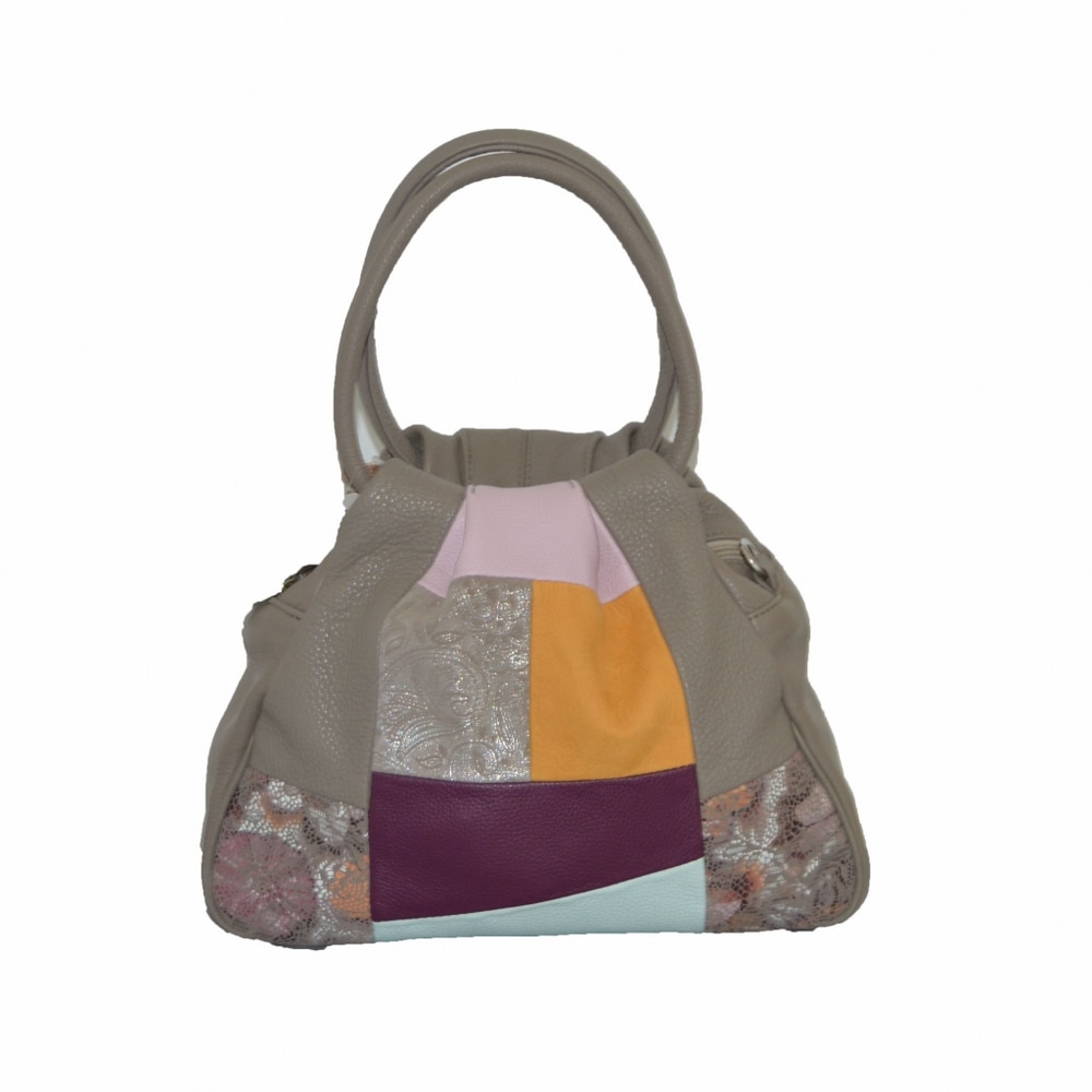 Geanta dama,Zea,piele ,colorata,bej